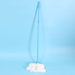 Old-fashioned large square-headed microfiber mop