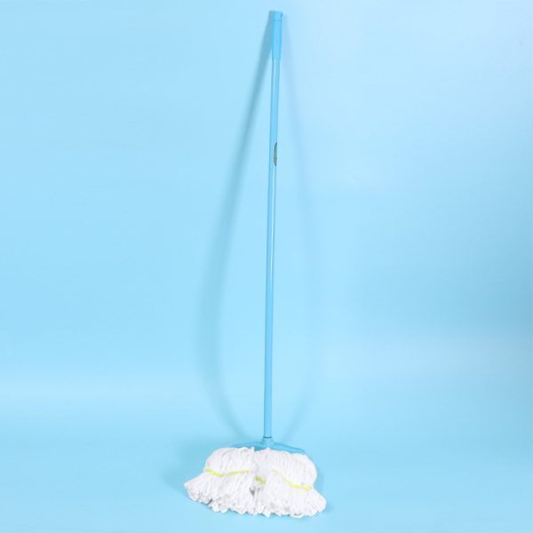 Old-fashioned large square-headed microfiber mop