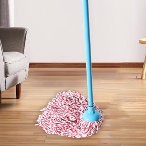 Old-fashioned mop for both dry and wet use