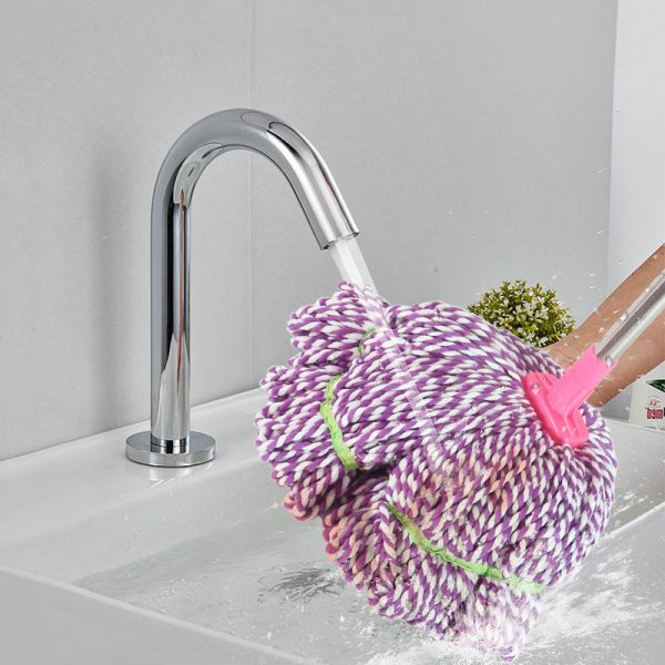 Old-fashioned square-headed microfiber mop - Image 3